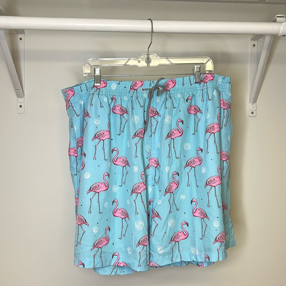 Amazon Flamingo Swim Trunks-‎ 3XL